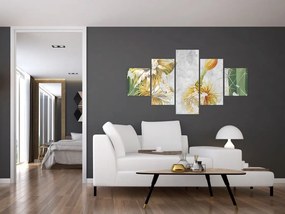 Obraz - Kwitnące kaktusy, vintage (125x70 cm)