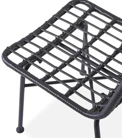 Popielate rattanowe krzesło tarasowe Z3-F23