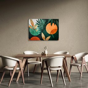Obraz na szkle - Geometryczne motywy naturalne (70x50 cm)
