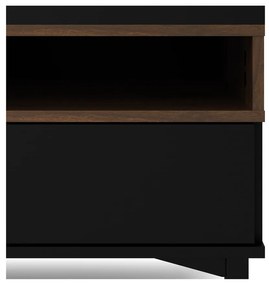 Czarna szafka pod TV 156x48x48 cm Roomers – Tvilum