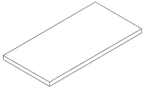 Półka z laminowanej płyty wiórowej do ELEMENT SYSTEM, 1200 x 200 mm, biała