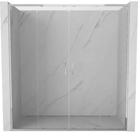 Mexen Exo drzwi prysznicowe podwójne rozsuwane 170 cm, transparent, chrom - 8152-170-000-01-00