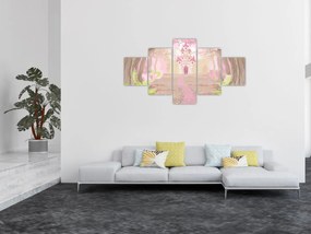 Obraz - Podróż do różowego królestwa (125x70 cm)