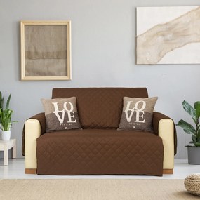 4Home Narzuta na fotel Doubleface czekoladowy/brązowy, 60 x 220 cm