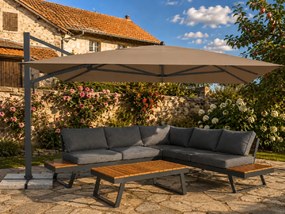 Doppler ALU XL ULTRA 4x3 m - wahadłowy parasol ogrodowy z bocznym masztem