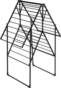 Czarna dwupoziomowa suszarka na pranie  B3-W43