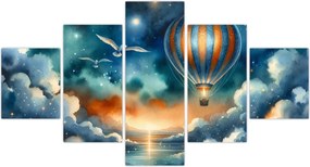 Obraz - Lot pod nocnym niebem (125x70 cm)
