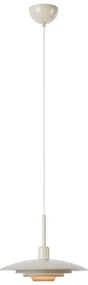 Beżowa lampa wisząca z metalowym kloszem ø 35 cm Piny – Markslöjd
