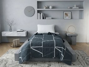 Letnia kołdra GRIDON 140x200 cm, czarna