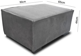 Pufa SMART ciemnoszara