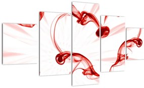 Obraz serce z dymu (125x70 cm)