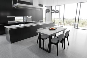 Stół kuchenny z nierozkładanym blatem Vini 135x65 beton jasny