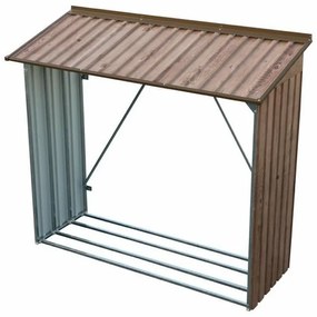 Duramax Blaszana wiata na drewno, dekor dąb