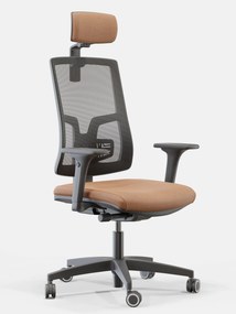 Krzesło biurowe Skill Net Black, zgodne z normą BHP