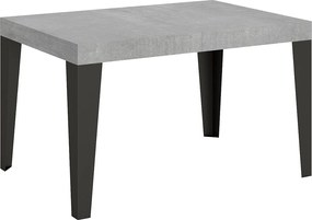 Stół rozkładany 140/224x80cm Flame cementu nogi antracytowe