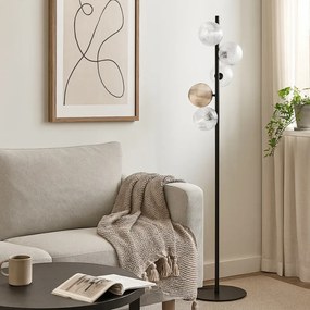 Stojąca lampa z kryształowymi kloszami  Z8-S70