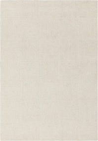 Wełniany dywan tkany ręcznie w kolorze kości słoniowej 120x170 cm Zennith Grid – Asiatic Carpets