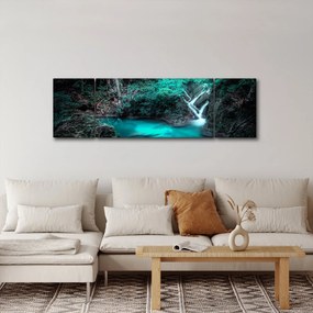 Obraz - Turkusowe jezioro (170x50 cm)