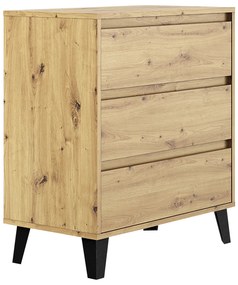 Komoda BOGAN 3S70, dąb Artisan