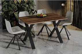 Stół rozkładany X 130(210)x80 dąb monastery