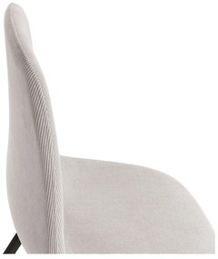 Kremowe tapicerowane krzesła zestaw 4 szt. Minka – Marckeric