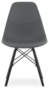 Krzesło OSAKA ciemnoszare / nogi czarne x 3