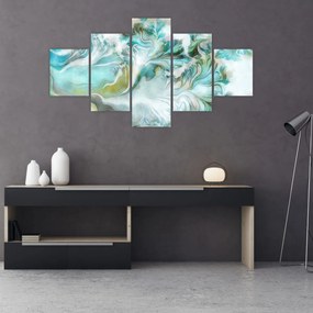 Obraz - Malowanie abstrakcyjnych wzorów (125x70 cm)