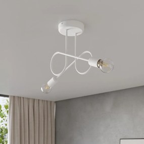 Biała lampa sufitowa 18x57 cm Opulent – Nice Lamps