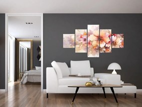Obraz - Kwiaty (125x70 cm)