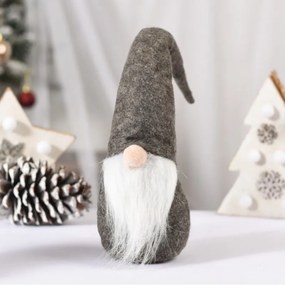 Świąteczny skrzat WINTER GNOME 30 cm, szary