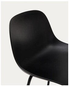 Czarny hoker (wysokość siedziska 74 cm) Altea – Kave Home