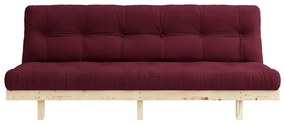 Sofa rozkładana Karup Design Lean Raw Bordeaux