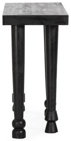 Czarna konsola z litego drewna mango 40x130 cm Inaya – MOME