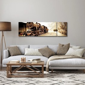 Obraz - Zabytkowa lokomotywa (170x50 cm)