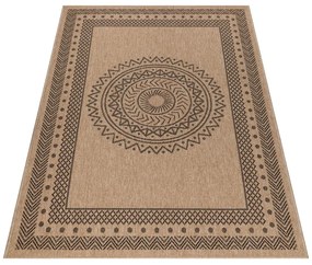 Czarno-naturalny chodnik odpowiedni na zewnątrz 80x250 cm Dhaka – Ayyildiz Carpets