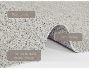 Białobeżowy okrągły dywan odpowiedni na zewnątrz ø 200 cm – NORTHRUGS