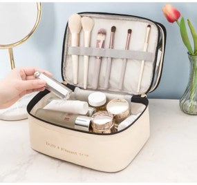 Kosmetyczka FLOORY 17x23 cm, kremowa