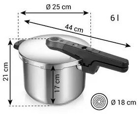 Tescoma Szybkowar ELEMENT, 6  l