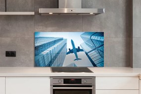 Panel nad Blat Kuchenny Samolot nad Budynkami