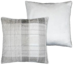 Poduszka pluszowa SCOTLAND w kratę, 60 × 60 cm