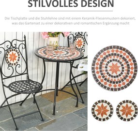 Zestaw mebli ogrodowych Outsunny 3-częściowy