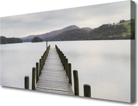 Obraz drukowany na płótnie Monumentalny Most nad Morzem