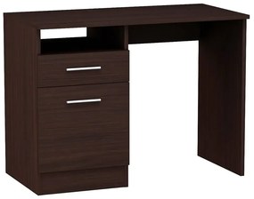 Brązowe minimalistyczne biurko do nauki wenge - Alfinete