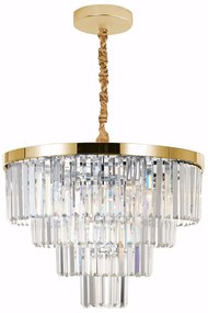 LAMPA SUFITOWA KRYSZTAŁOWA WISZĄCA APP1533-6CP4 ZŁOTA