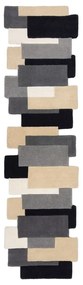 Szary wełniany chodnik 60x230 cm Collage – Flair Rugs