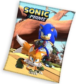 Carbotex Kocyk dziecięcy Jeż Sonic i Tails, 130 x170 cm