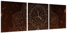 Obraz - Medytacja (z zegarem) (90x30 cm)