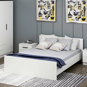 Białe łóżko dwuosobowe 160x200 cm Kale – Kalune Design