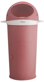 Ciemnoróżowy plastikowy kosz na pieluchy 25 l Whale – Kindsgut