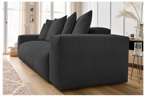 Szara sztruksowa sofa 280 cm Voltaire – Bobochic Paris